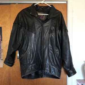 AMAZING Vintage Glamper Leather Jacket